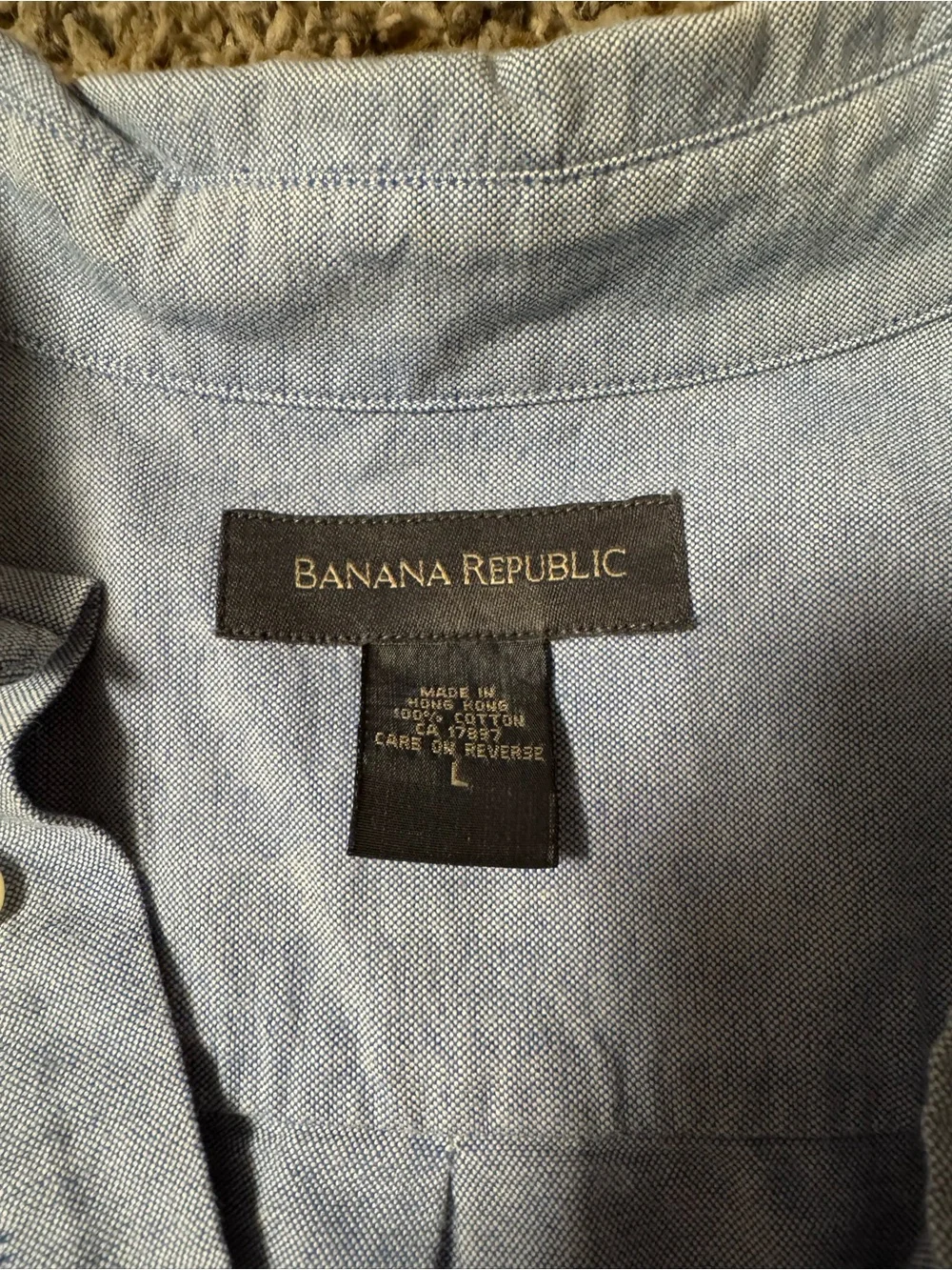 Banana Republic Light Blue Men's Dress Shirt